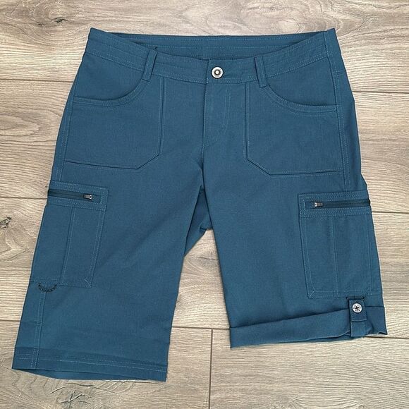 Kuhl Horizn Convertible Blue Stretch Bermuda Hiking Trail Shorts Size 6 - Picture 3 of 14